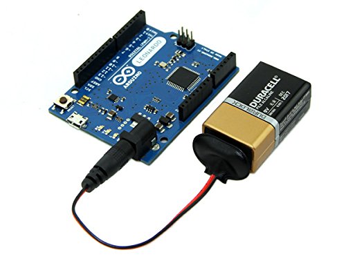 5Pack 9V Battery Clip With 2.1Mm X 5.5Mm Male Dc Plug For Arduino By Corpco #TOP1