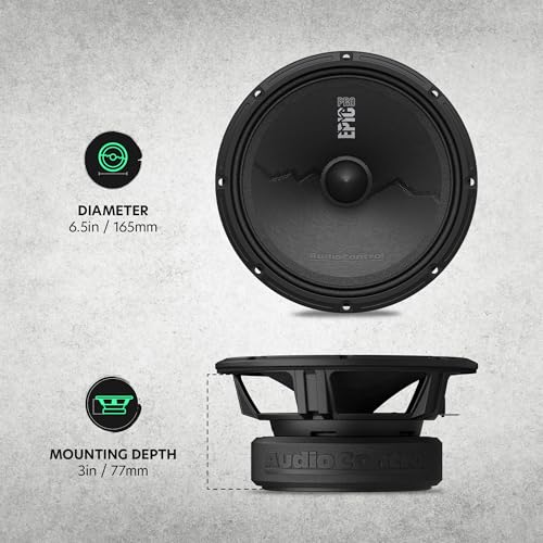 AudioControl EPICPRO6X Epic PRO 6.5” Midrange Car Speakers Set (Pair), 300W Max, 4 Ohm, Rear or Front Door Speakers for Truck or Car Audio System, Pro Audio High SPL Component Speakers - Thumbnail 3