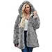 Produktbild Fannyfuny Damen Winter Kunstpelz Hoodie Warm Faux Pelz Mantel Jacke Frauen Casual Bequem Warm Pelzweste Pelzjacke Pelzmantel Herbst Winter Winterjacke Kapuzenpullover Kapuzenparka Oberteile S-XXXL