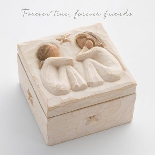 Willow Tree Friendship Keepsake Box, Sculpted Hand-Painted Bas-Relief Box - Image 4