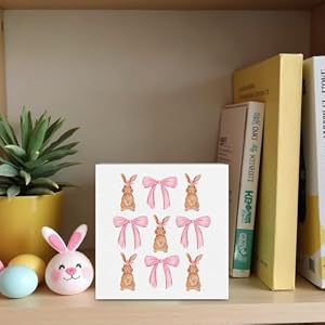 Pink Bunny Decor Easter Decorations Easter Decor Pink Bow Decor Home Farmhouse Office Bedroom Church Decor Rustic Rabbit Wooden Box Block Plaque Wooden Box Sign for Desk Table Bookshelf Tabletop Pink Bunny Decor Easter Decorations Easter Decor Pink Bow Decor Home Farmhouse Office Bedroom Church Decor Rustic Rabbit Wooden Box Block Plaque Wooden Box Sign for Desk Table Bookshelf Tabletop