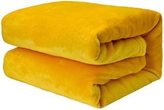 EHC Super Soft Fluffy Snugly Solid Flannel Fleece Throws for Sofa Bed Blankets, Black 150 cm x 200 cm