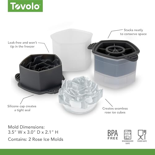 Image of Tovolo, Molds Ice Rose Set Of 2