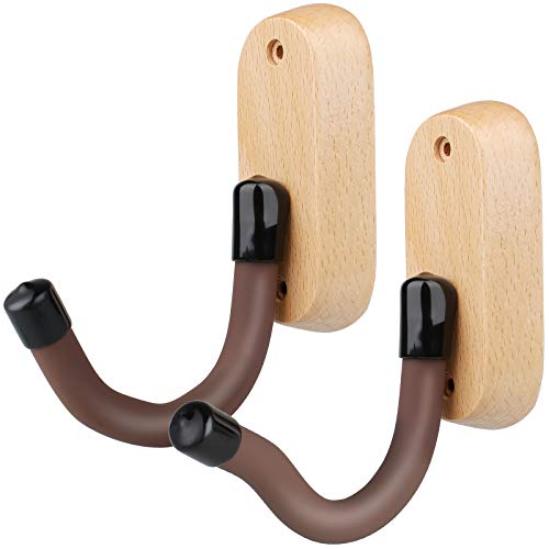 GOHIKING Gun Rack Gun Racks Storage Rifles Shotgun Hooks Wall Mount Hangers for Any Rifles Shotguns Archery Bow with Soft Padding Real Hardwood