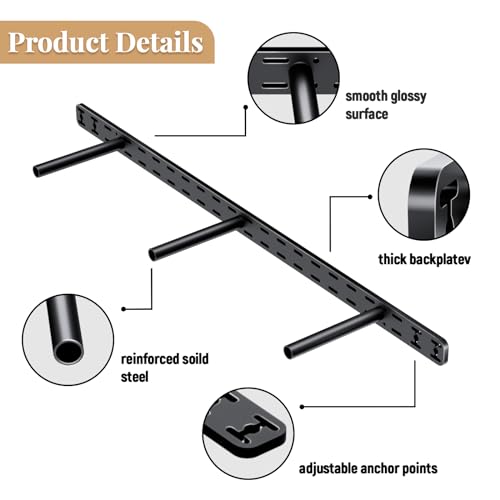 1pc Floating Shelf Hardware Heavy Duty Hidden Shelf Brackets Support,Wall Mounting Invisible Floating Shelves Bracket Without Jig (34" x 8" x 1.5" Without Tools) by Craftersmark - Image 5