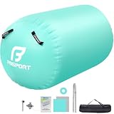 FBSPORT Air Roll gonfiabile, 120 x 75 cm, cilindro gonfiabile, tappetino da ginnastica, tappetino sportivo per la casa, con borsa per il trasporto, per attività all'aperto, fitness