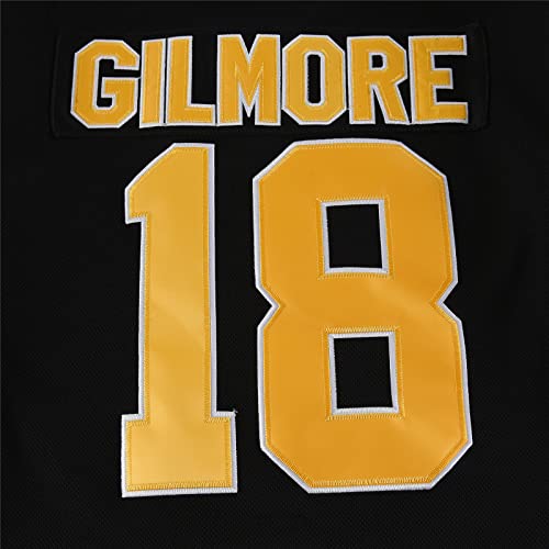 Happy Gilmore Ice Hockey Jersey 18 Adam Sandler 1996 Movie Hockey Jerseys Black Stitched (Large) #TOP4