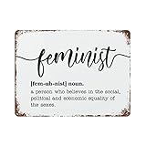 Funny Noun Definition of Feminist Metal Signs Noun Dictionary Definition Plaque Tin Sign Outdoor Sig