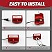 HiLKCO Industrial Grade Plug Lockout Device for 110-220V Power Cords - Polypropylene Lockout Tagout Kit with Safety Locking Holes, OSHA Compliant for Indoor, Outdoor, Factory & Home Use Small