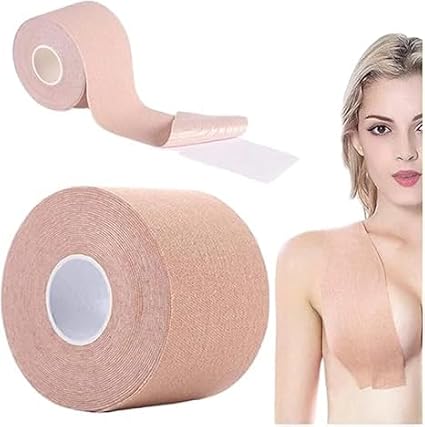 Göğüs Dikleştirme Bandı, S Beden, 2.5 Cm Genişlik, 5 Metre Uuznluk, Göğüs Destekleme Bandı