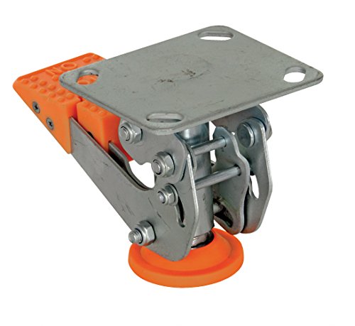 Vestil Fl-Lkh-4 Floor Lock, Steel/Poly, 4-5/8" To 5-3/4", Silver #TOP3