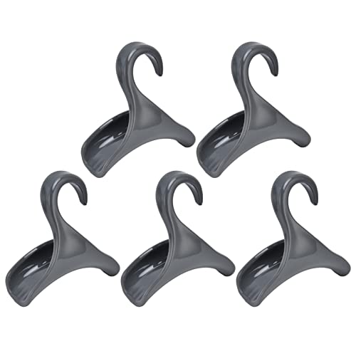 Ozgkee 5 peças de cabide de porta de bolsa, cabide de arco, cabide de armário para armazenamento de