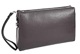 Plain and Elegant Design: With its simple yet sophisticated design, this wrist bag exudes understated elegance, perfect for complementing any outfit. Premium Leather Construction: Made from top-quality real leather, this bag offers durability and a l...