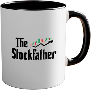 Stock Trader 2Tone Black Coffee Mug 11oz - Stock Trading Mentor - Funny Financial Markets Strategy Purchase Miner Analyst