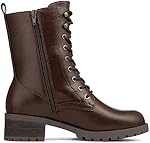 DREAM PAIRS Women Lace-up Combat Boots Mid-calf Ankle Military Boot Booties for Fall Winter