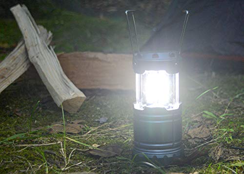Mark Feldstein & Associates Securebrite Cob Pop Up Mini Platinum Tone 5 Inch Metal Camping Lanterns Set Of 3 #TOP1