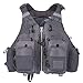 Lixada Fly Fishing Vest,Fishing Safety Life Jacket Breathable Polyester + EPE Foam Mesh Design Fishing Vest for Swimming Sailing Boating Kayak Floating