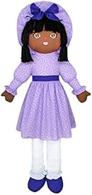 Anico Well Made Play Doll for Children Life Size Sweetie Mine, African American, 43" Tall, Lavender