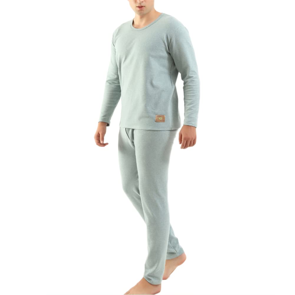 Men's Thermal Underwear with Inner Fleece Warm Ski Winter Set 3XL-9XL