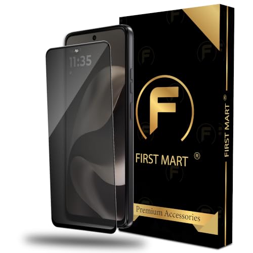 Image of FIRST MART Privacy Tempered Glass for Motorola G77 Power | Anti-Spy Screen Protector, Edge-to-Edge 9H Scratch Protection, Case-Friendly, Bubble-Free | Pack of 1