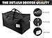 iwill CREATE PRO 100L Large Size Ornament Water Resistant Travle Duffel Tote Storage Bags with Carry Handles, Black