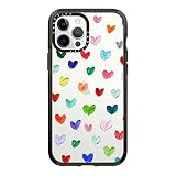 CASETiFY インパクトケース iPhone 12 Pro Max - Polka Daub Hearts - クリア ブラック