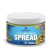 Bodylab24 Pistachio White Chocolate Spread 500g, echte Pistazien enthalten, ohne Zuckerzusatz, ohne Palmöl