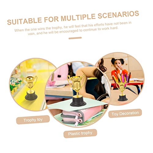 Gadpiparty 10Pcs Troféu Plástico Dourado Prata E Cobre