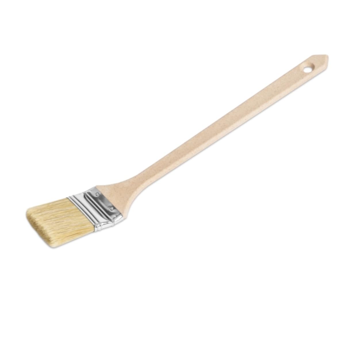 10x Heizkörperpinsel 63 mm mit langem Holzgriff – Flachpinsel für Ecken & schwer zugängliche Stellen – Profi-Malerpinsel für Lack, Öl, Lasur (10 Stück)