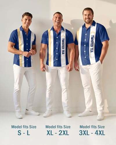 Image of 99TIMORO Funny Film Summer Button Down Shirt Men Short Sleeve Top | Movie Character Hawaiian Shirts for Men Lightweight Breathable Beach Vacation Business Casual Summer Gifts Classic Fit