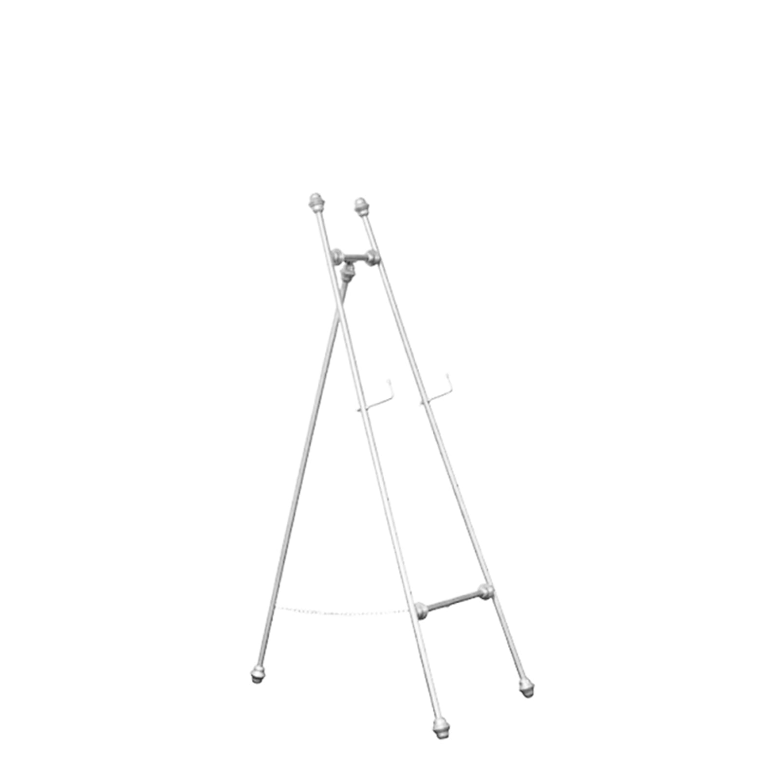 Ausstellungsstaffelei für Hochzeitsschild und Poster, 120/145 cm hoher Staffeleiständer, tragbare faltbare Kunststaffelei zum Malen, Zeichnen, Skizzieren (Größe: 145 cm, Farbe: Weiß) (Weiß 145 cm) (Go
