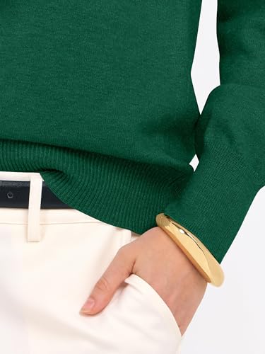 Image of ANRABESS Women Long Sleeve Rolled Neck Fall Lightweight Sweaters Top