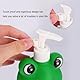 Cabilock Handwaschflasche- Kinder Seifenspender Cartoon Flaschenspender Leere Shampooflaschen (Grüner Frosch 300Ml)