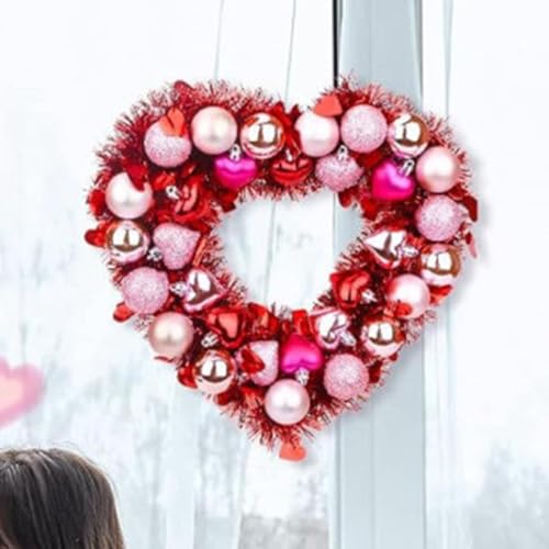 Couronne de mariage avec lumières pour décoration murale de Saint-Valentin - 5