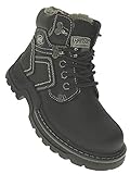  Bootsland 992 Winterstiefel Jungen Herren Stiefel Winterschuhe Herrenstiefel, Schuhgröße:38