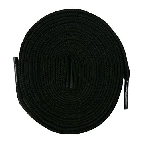 [HIROMARUjp] ���C�h �t���b�g �V���[���[�X WIDE SHOELACE �C�Ђ� ���Ђ� ���R 1cm�� �C�R �X�j�[�J�[ �C SHOELACES 120cm 140cm 160cm 31�F (140cm, 1.�u���b�N)