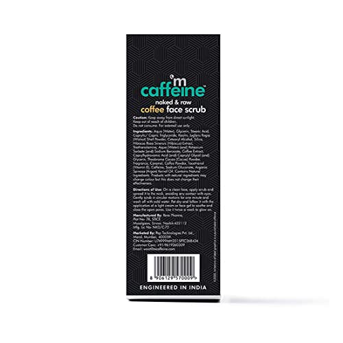 Mcaffeine Coffee Exfoliating Face Scrub For Blackhead Removal & Skin Polishing | Skin Exfoliator For Face With Argan Oil & Walnut | Sls & Paraben Free Facial Cleanser For Men & Women, 3.5 Oz #TOP6