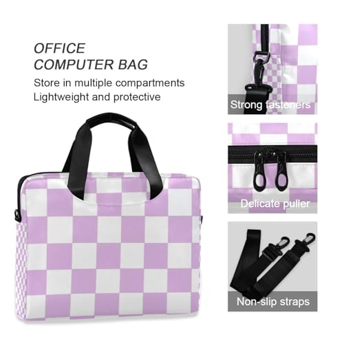 Maletín para laptop 15.6 pulgadas morado con patrón americano miniatura 6