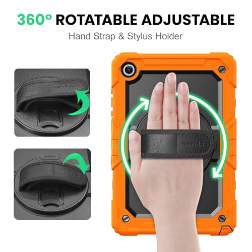 Image of SEYMAC Case for Samsung Galaxy Tab A11+ /A9+ Plus 11 inch, Orange