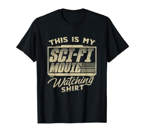 Funny Sci-Fi Movie Lover Graphic for Women and Men Movie Fan T-Shirt, Men, Black, 3X-Large