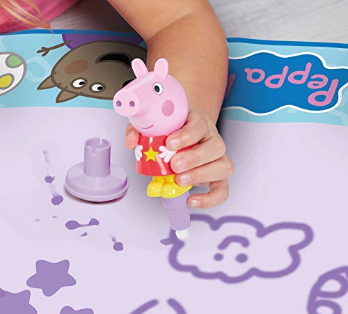 Aquadoodle Peppa Pig Water Doodle Mat, Official Tomy No Mess Colouring and Drawing Game, Suitable for Toddlers and Children - Boys and Girls 18 Months, 2, 3, 4+ Year Olds