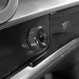 FUEISOF Für Kia Sportage NQ5 2022-2025 Auto Klimaanlage Schaltknopf Abdeckung Rings Aluminum (Schwarz)