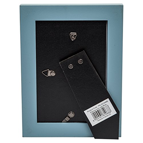 Hampton Frames | PALOMA Picture Photo Frame, 4x6 Inch (10x15cm), Light Blue, Distressed Wood | Glass Aperture, Freestanding or Wall Mount | Display for Home or Office
