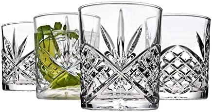 Godinger Old Fashioned Whiskey Glasses, Shatterproof and Reusable Acrylic - Dublin Collection, Set of 4