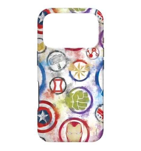 Marvel Avengers Super Hero Icons Color Bleed Case for iPhone 17 Pro
