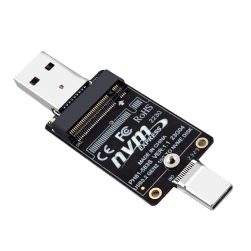 Adaptador M.2 a USB Tipo-C para SSD 2230 miniatura 1