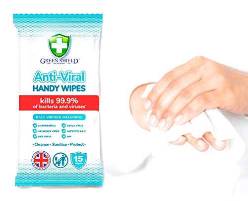 Greenshield Toallitas húmedas antivirus, Blanco, 1 Pack Cover