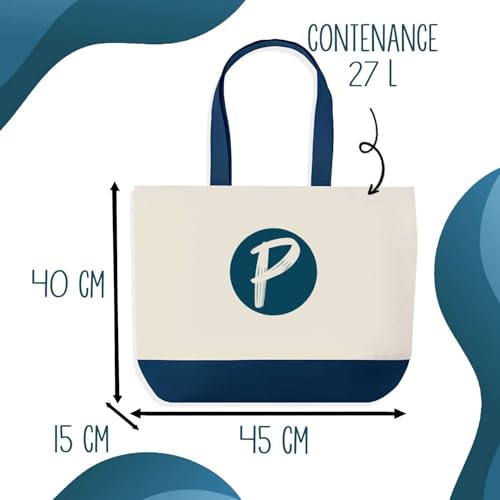 Planetee Sac de Shopping Bleu J'peux Pas Chorale | Idée Cadeau Collègue Noël Anniversaire | Grand Sac de Course Provision – vue 2