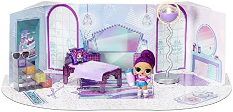 L.O.L. Surprise! Winter Chill Hangout Spaces Furniture Playset with Bling Queen Doll, 10+ Surprises with Accessories, for LOL Dollhouse Play - Toy for Kids, Gift for Girls Boys Ages 4 5 6 7+ Years Old