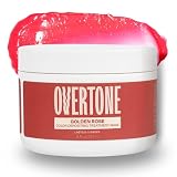 Overtone Color Depositing Semi-Permanent Hair Dye Conditioner - 8 oz For Natural & Color-Treated Hair, Moisturizing Shea Butter & Coconut Oil - Vegan & Cruelty-Free, Rose Gold for Brown is Golden Rose